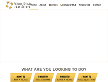 Tablet Screenshot of fourstarrealestate.com